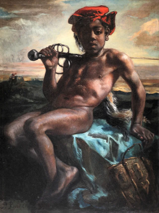 Jovem negro com espada, Pierre Puvis de Chavannes