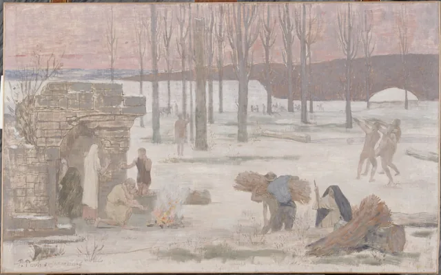 Winter, sketch for the Paris City Hall, Pierre Puvis de Chavannes