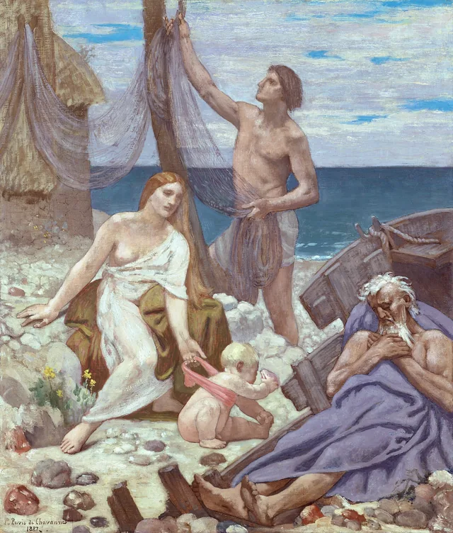 The Fisherman's Family, Pierre Puvis de Chavannes