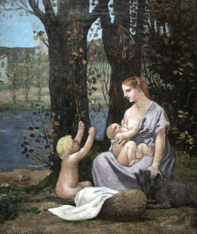 The Young Mother, Pierre Puvis de Chavannes