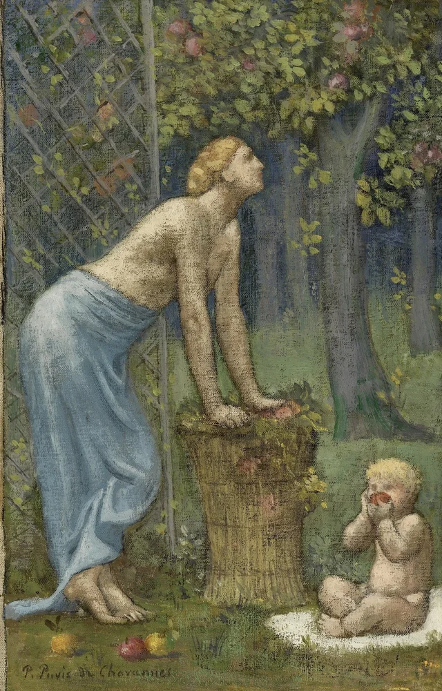 The Apple Harvest, Pierre Puvis de Chavannes