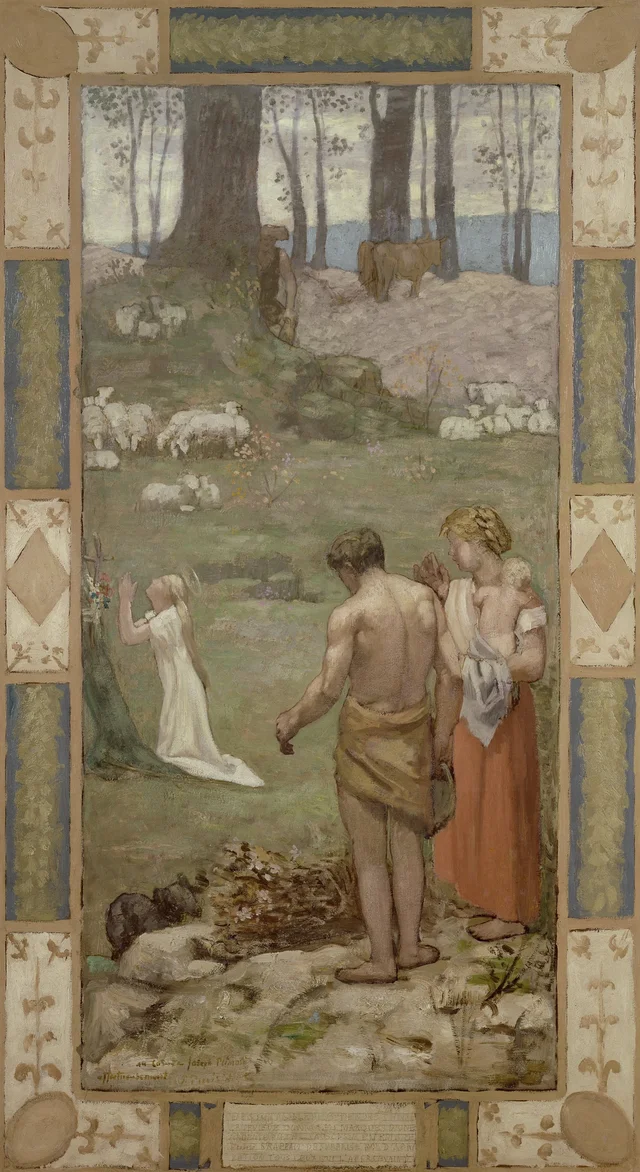 Saint Genevieve as a Child at Prayer, Pierre Puvis de Chavannes