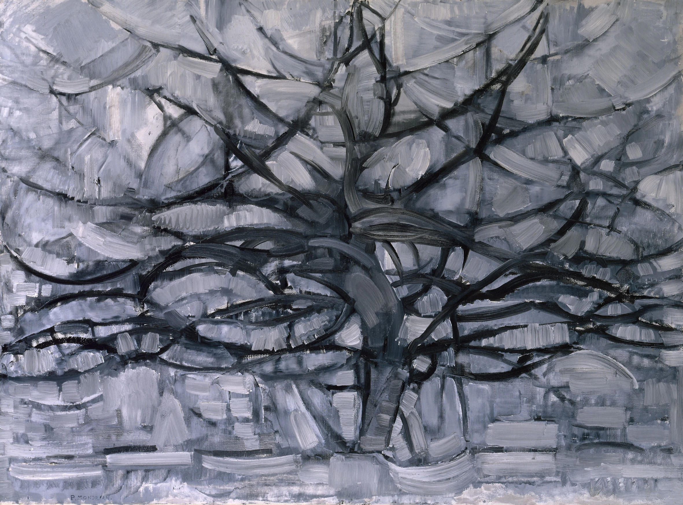 Arbre argenté, Piet Mondrian