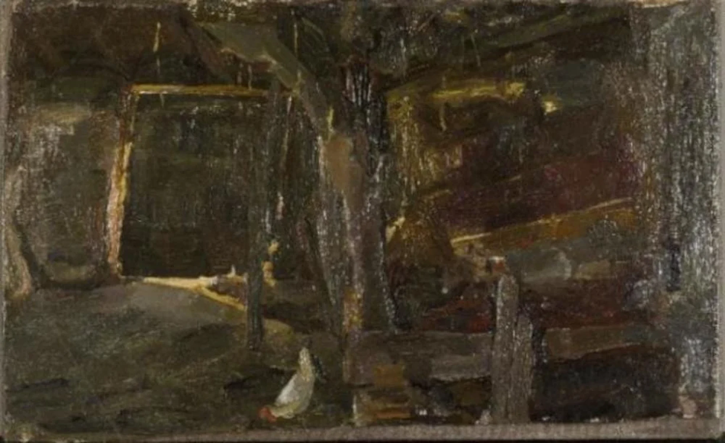 Brabant barn interior, Piet Mondrian
