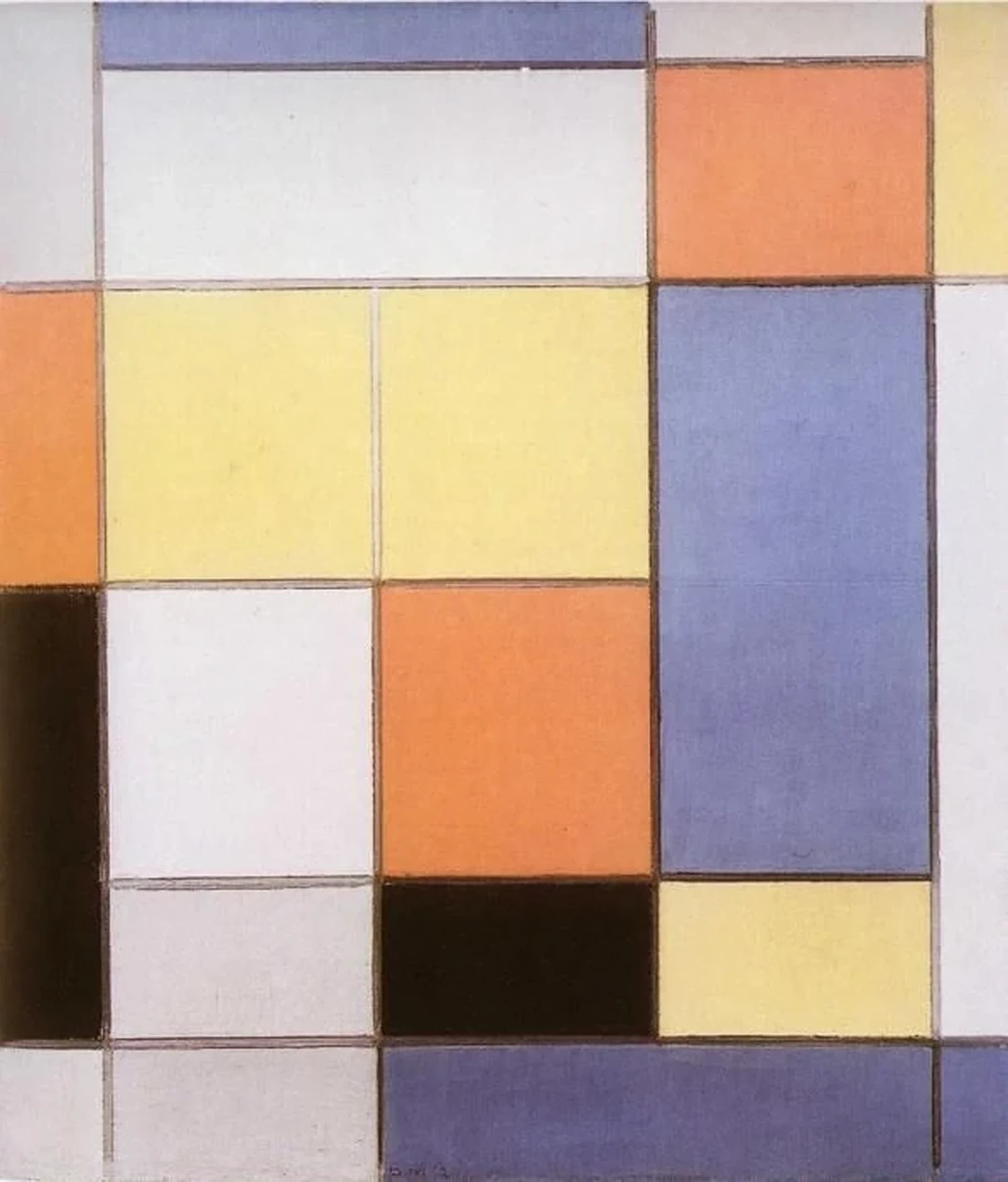 Composition B, Piet Mondrian