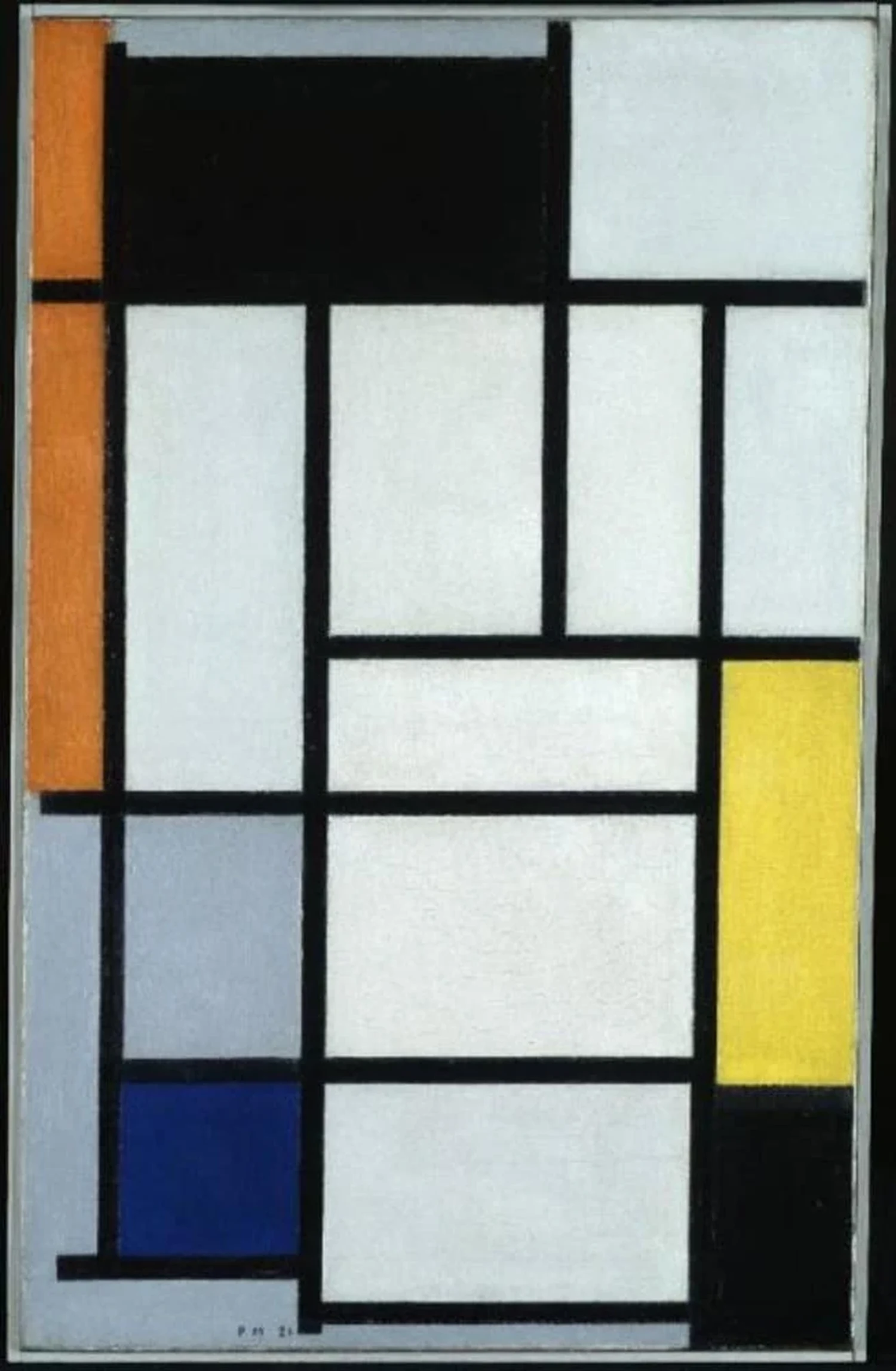 Composition with red, black, yellow, blue and grey, Piet Mondrian
