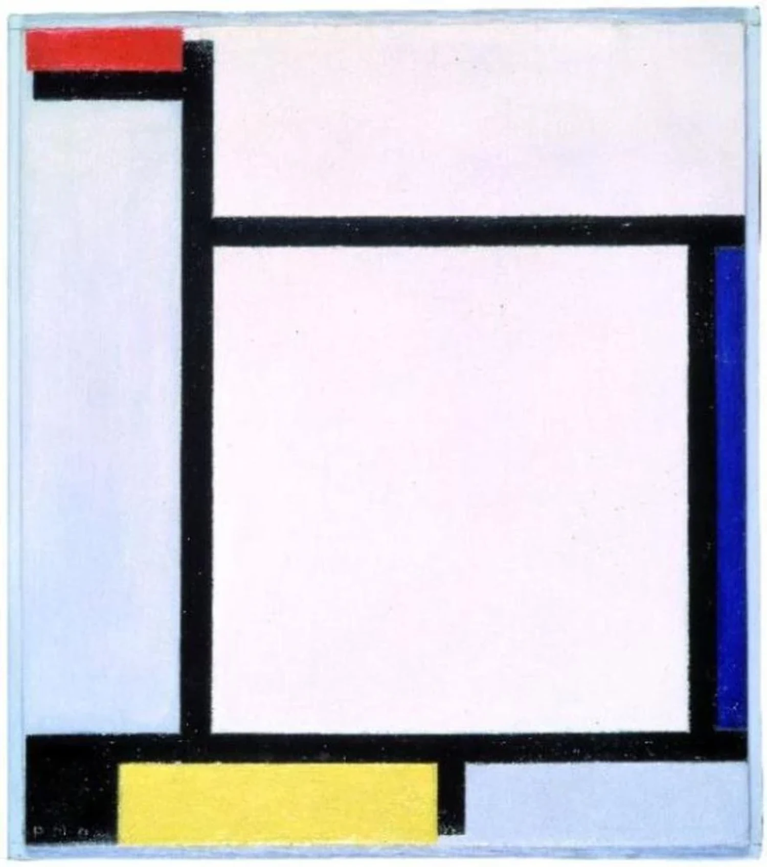 Composition with red, blue, black, yellow and grey, Piet Mondrian