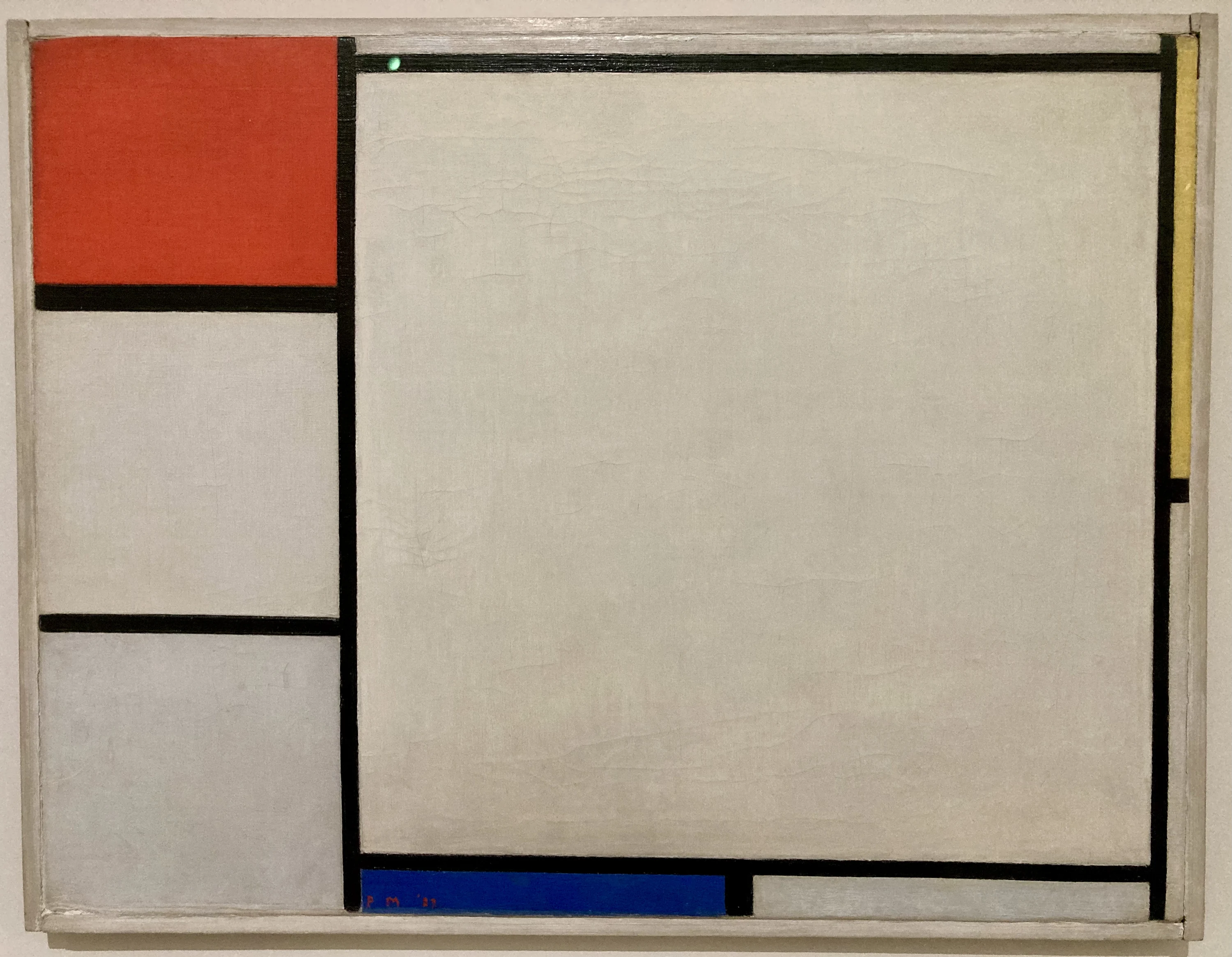 Composition with red, yellow, and blue, Piet Mondrian