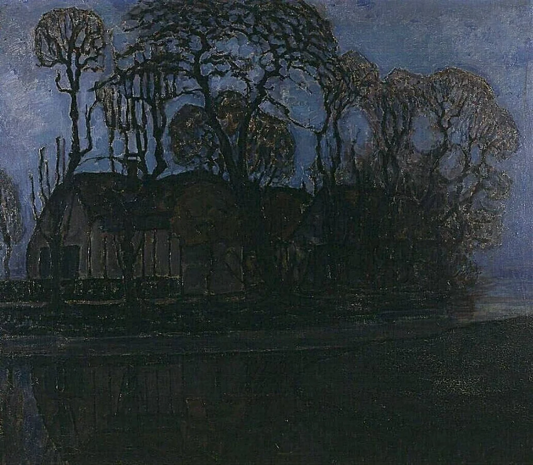 Farm in Duivendrecht at evening, Piet Mondrian