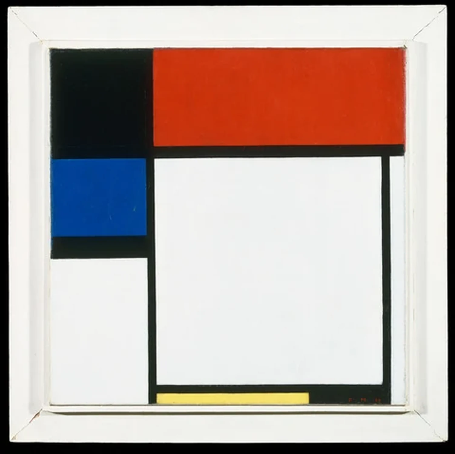 Fox Trot B, with Black, Red, Blue, and Yellow, Piet Mondrian