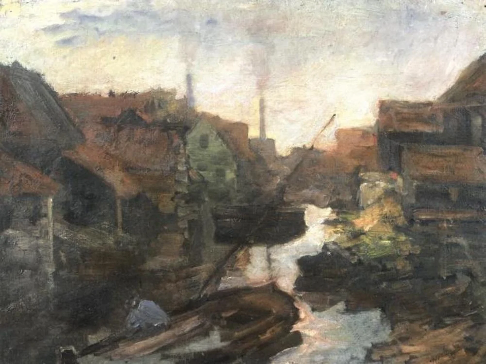 Lange Bleekerssloot: view toward the Kostverlorenvaart, Piet Mondrian