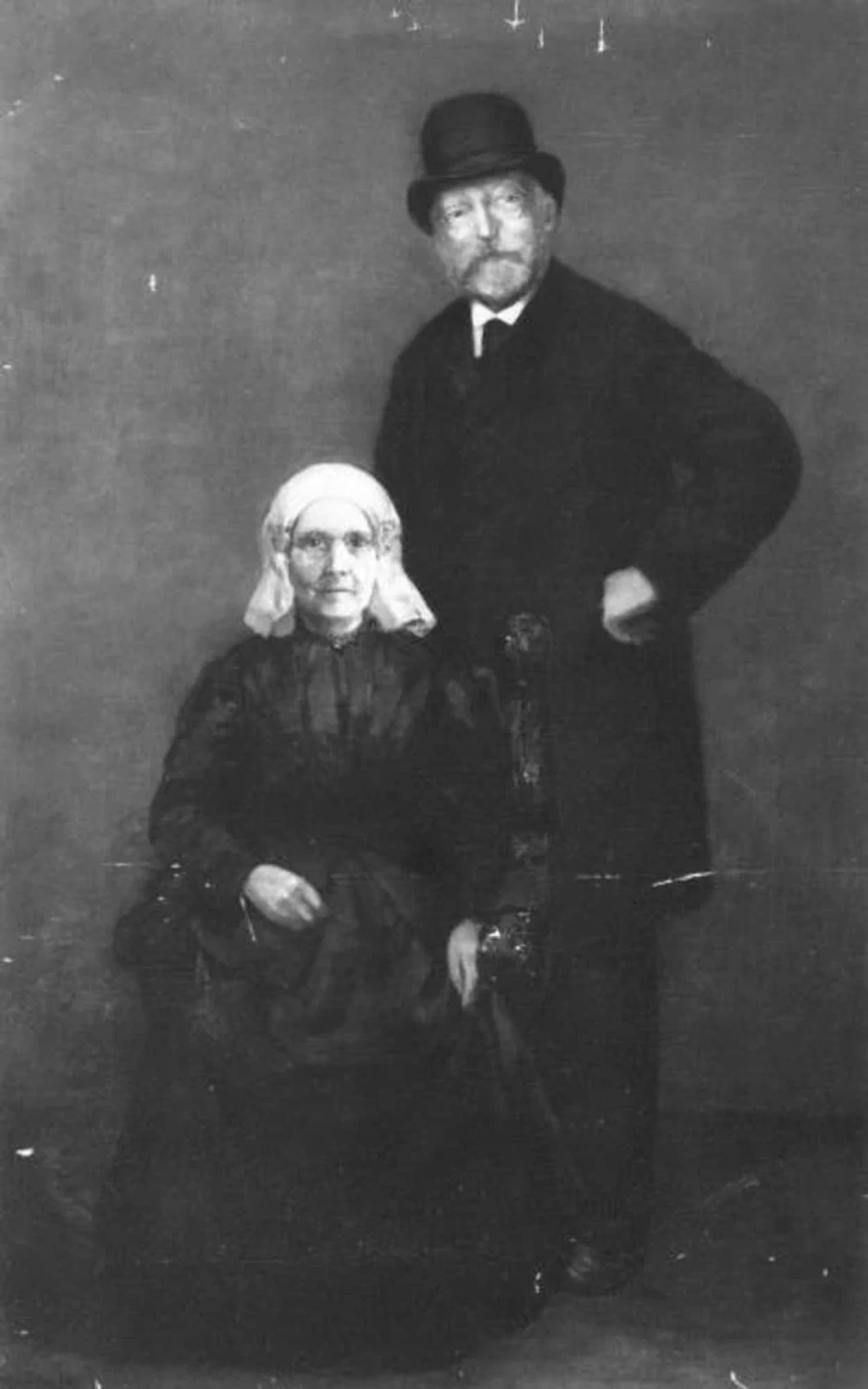 Portrait of Egbert Kuipers (1828-1892) and Jantje Wiegersma (1828-...), Piet Mondrian