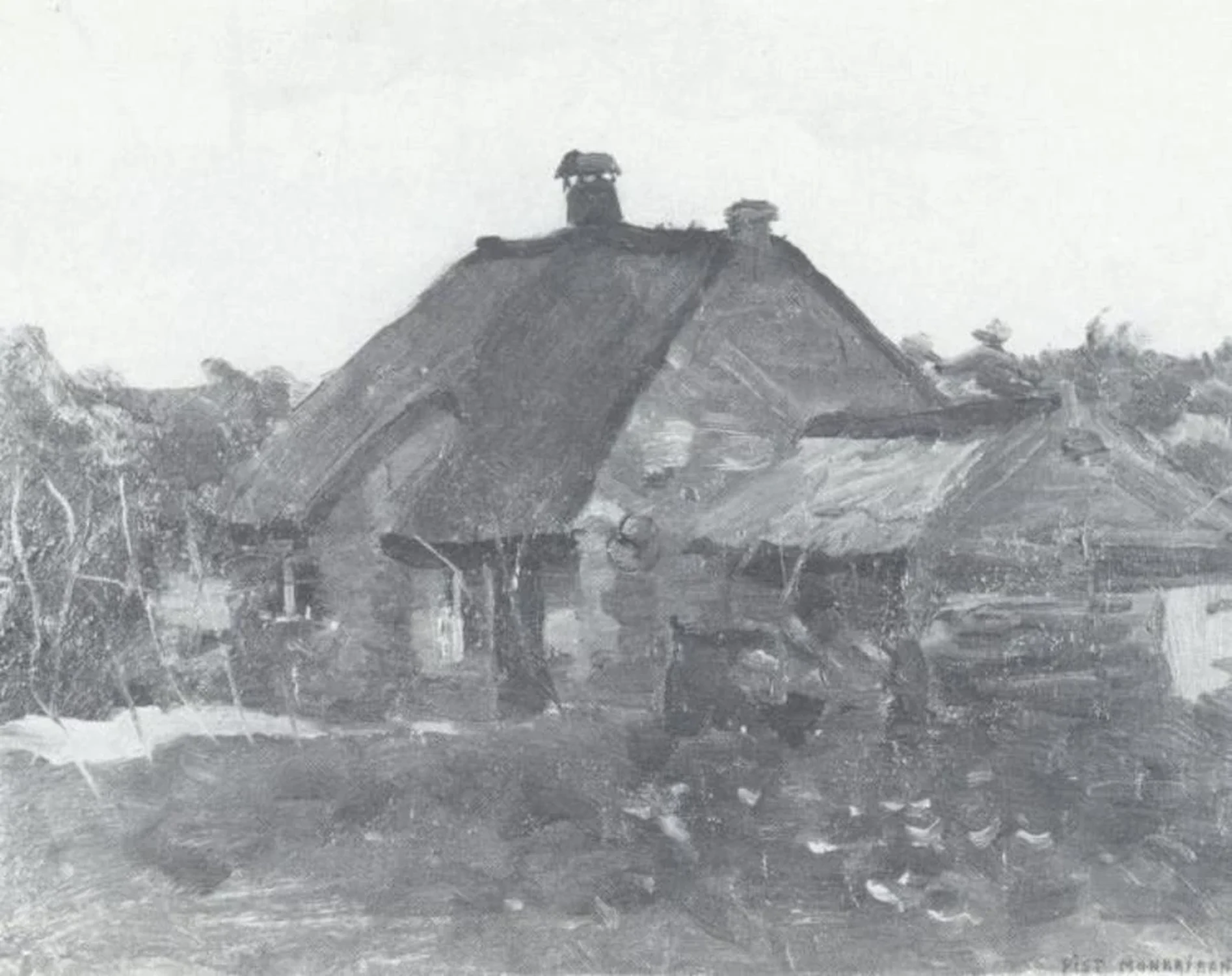 Small farm buildings in Het Gooi, Piet Mondrian
