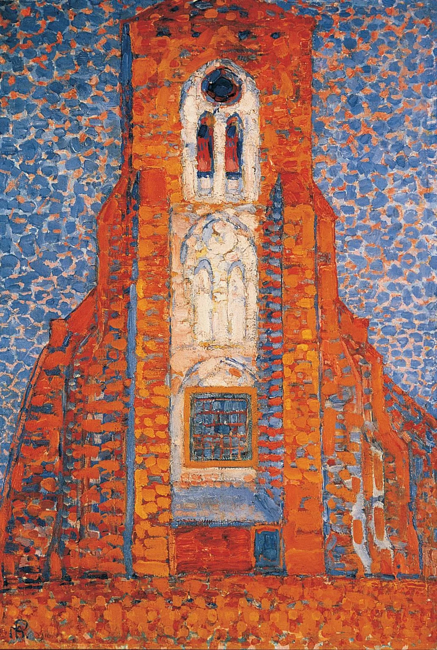 Sun, Church in Zeeland; Zoutelande Church Facade, Piet Mondrian