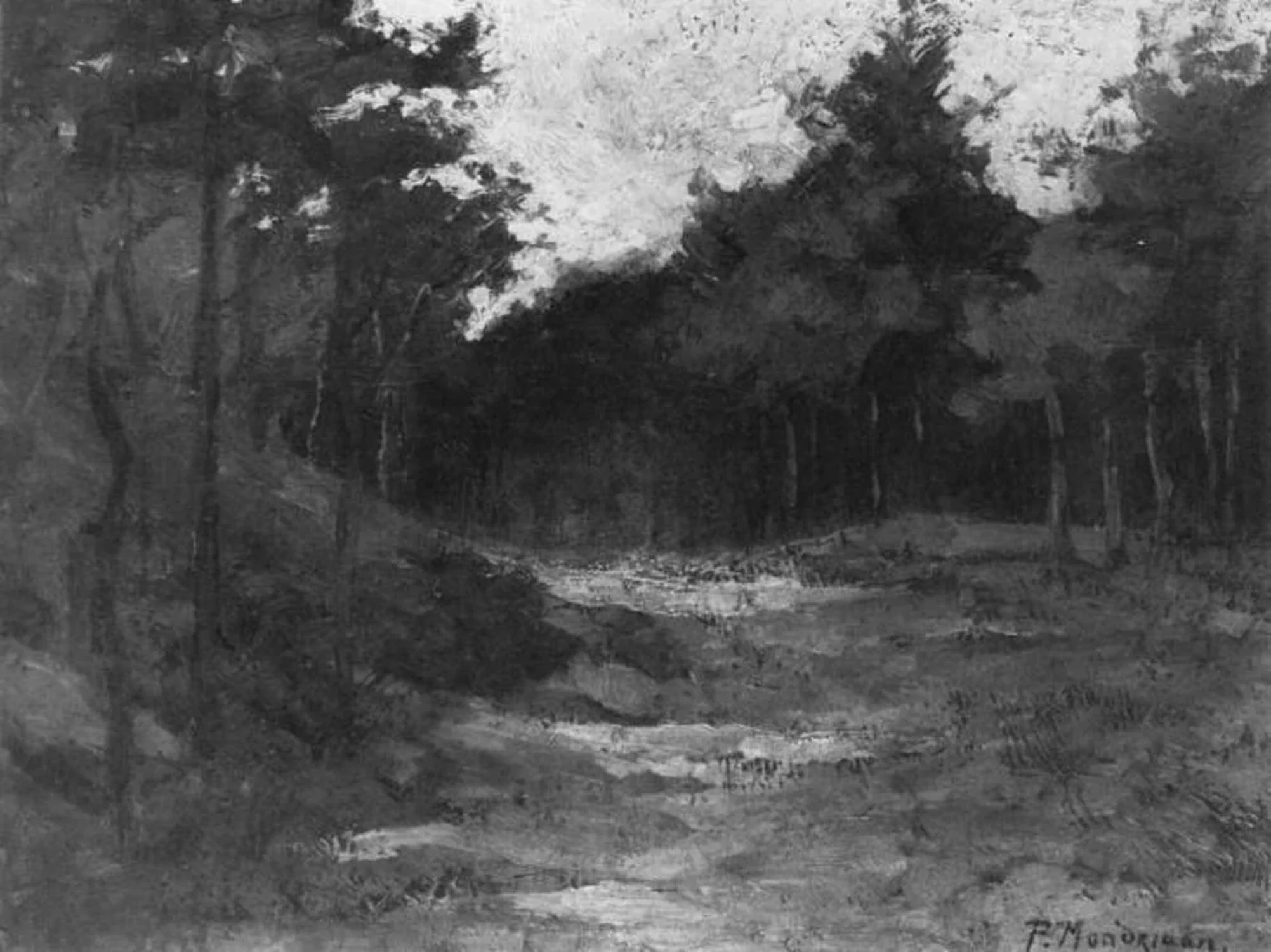 Wood near Driebergen, Piet Mondrian