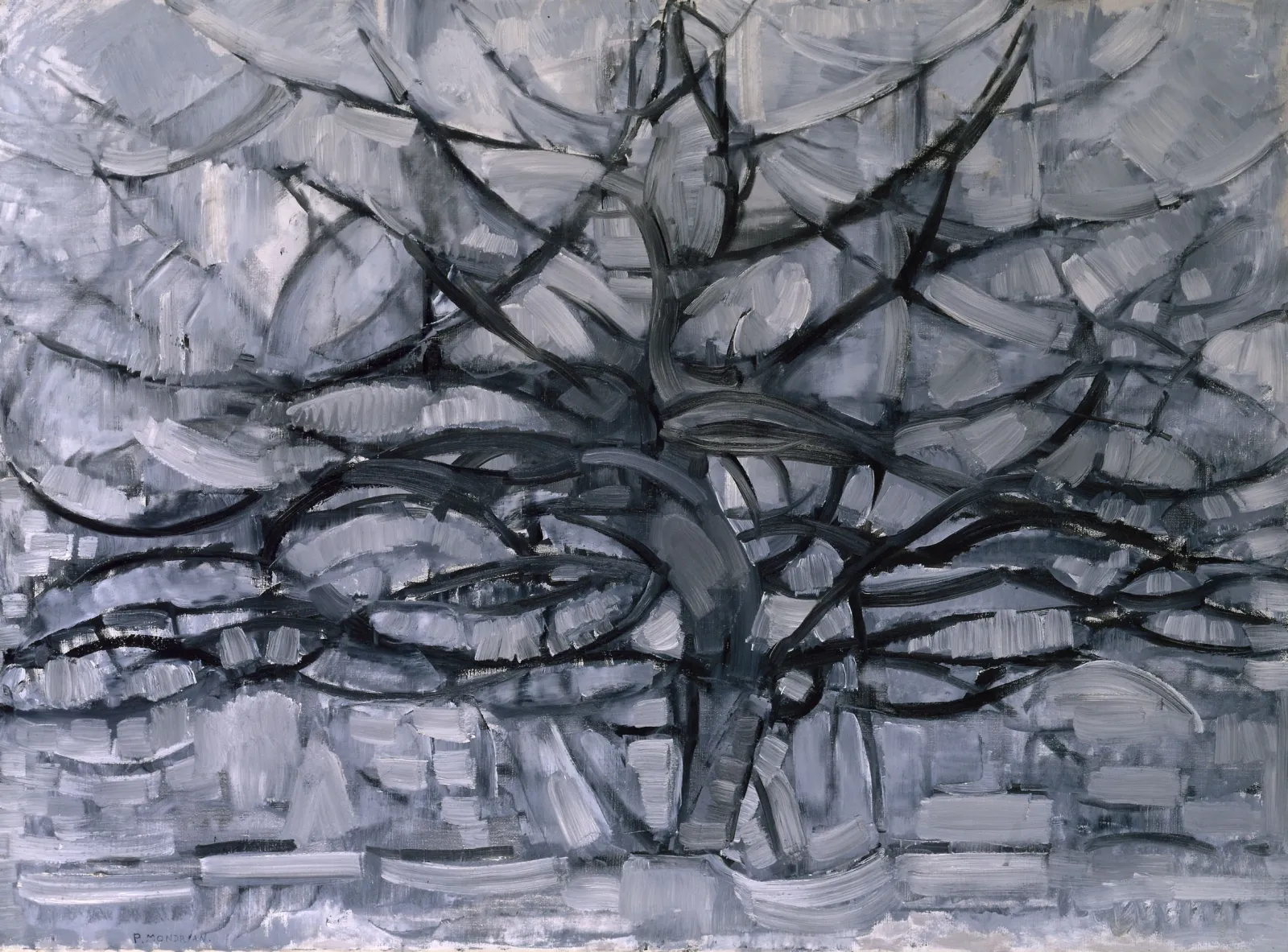 Arbre argenté, Piet Mondrian