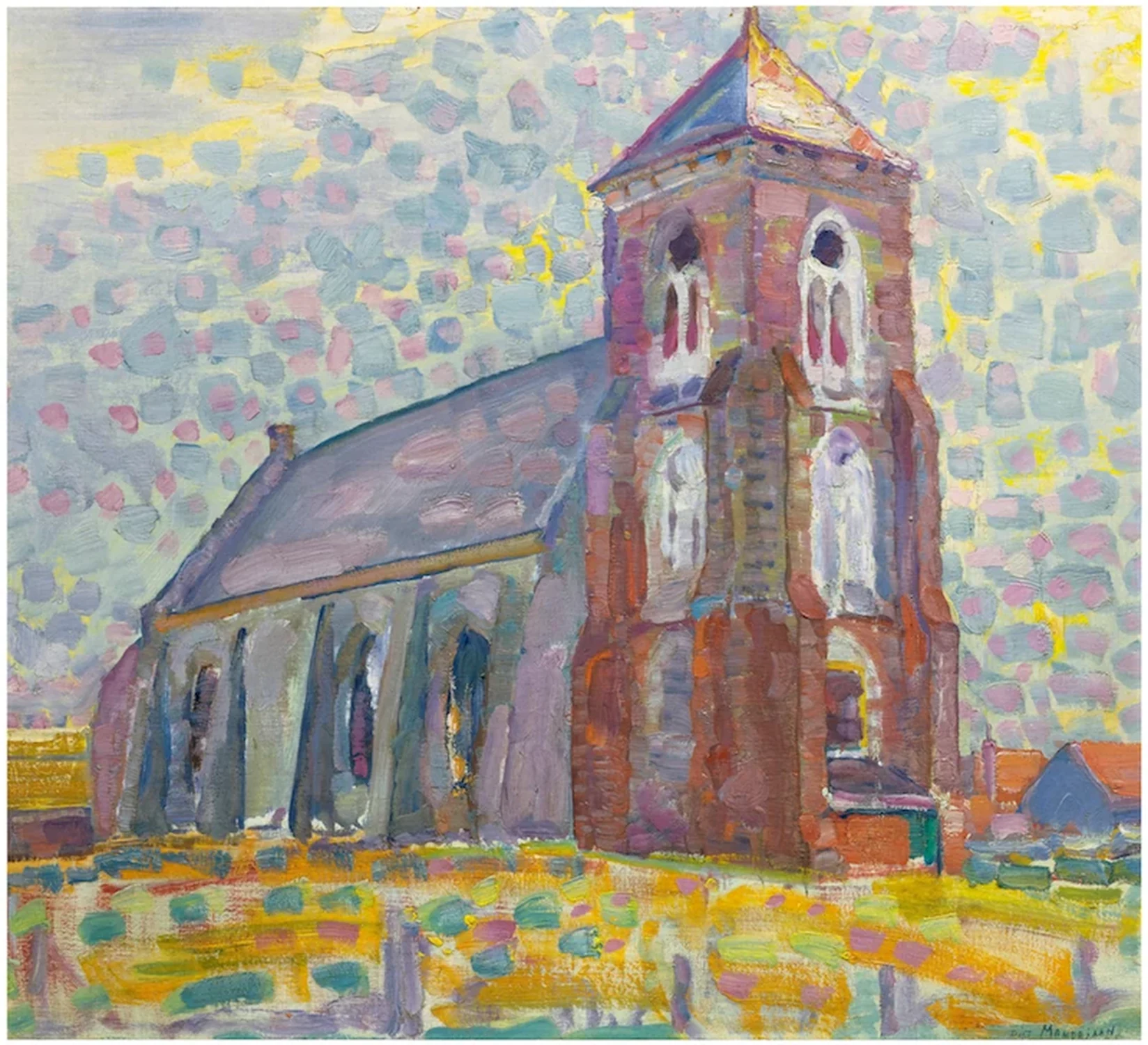 Church in Zoutelande, Piet Mondrian