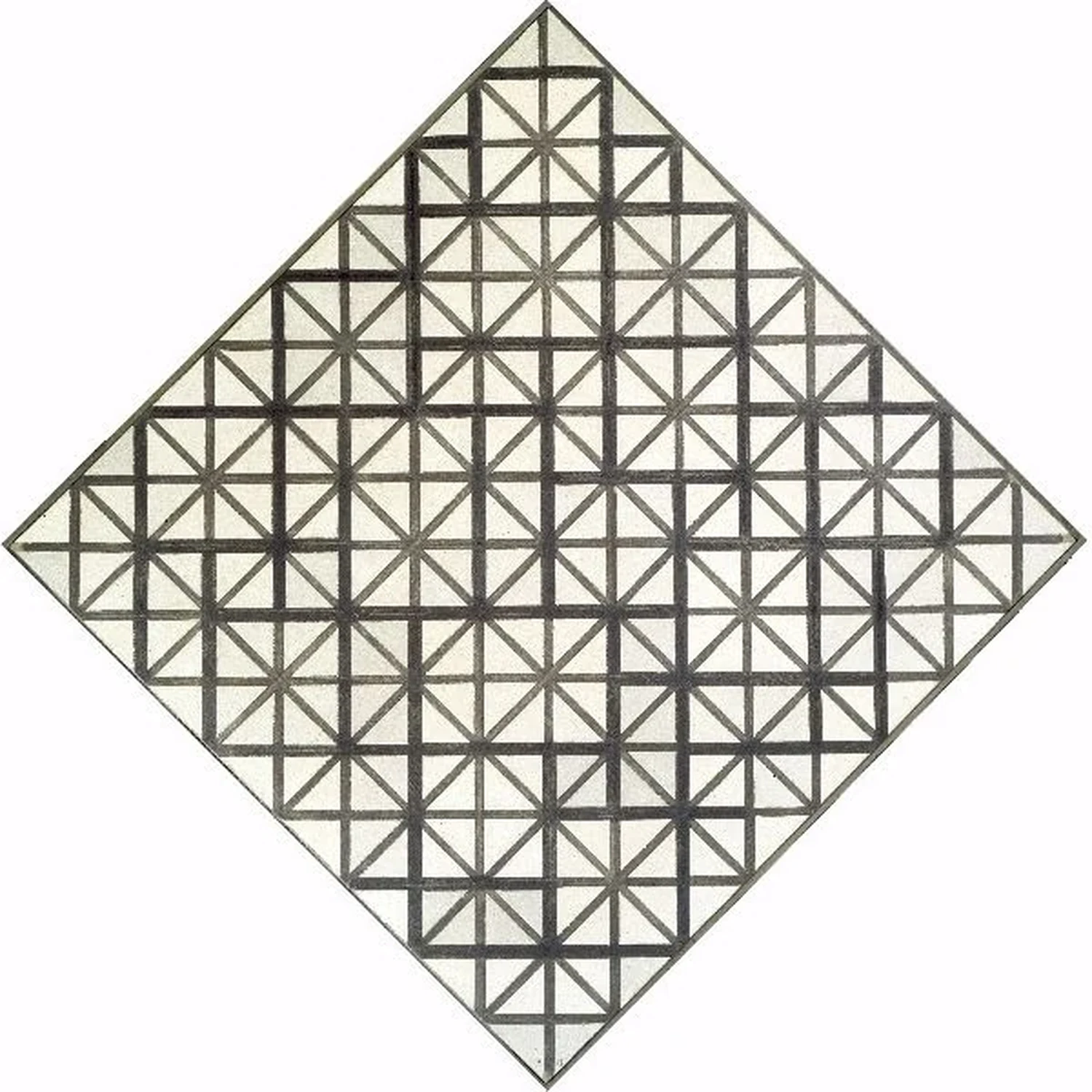 Composition avec lignes grises, Piet Mondrian