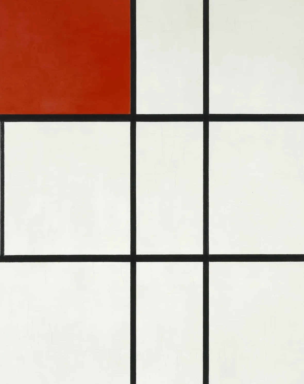 Composition B (No.II) with Red, Piet Mondrian