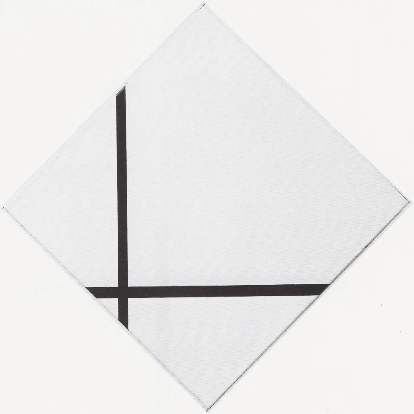 Composition de losange avec deux lignes, Piet Mondrian