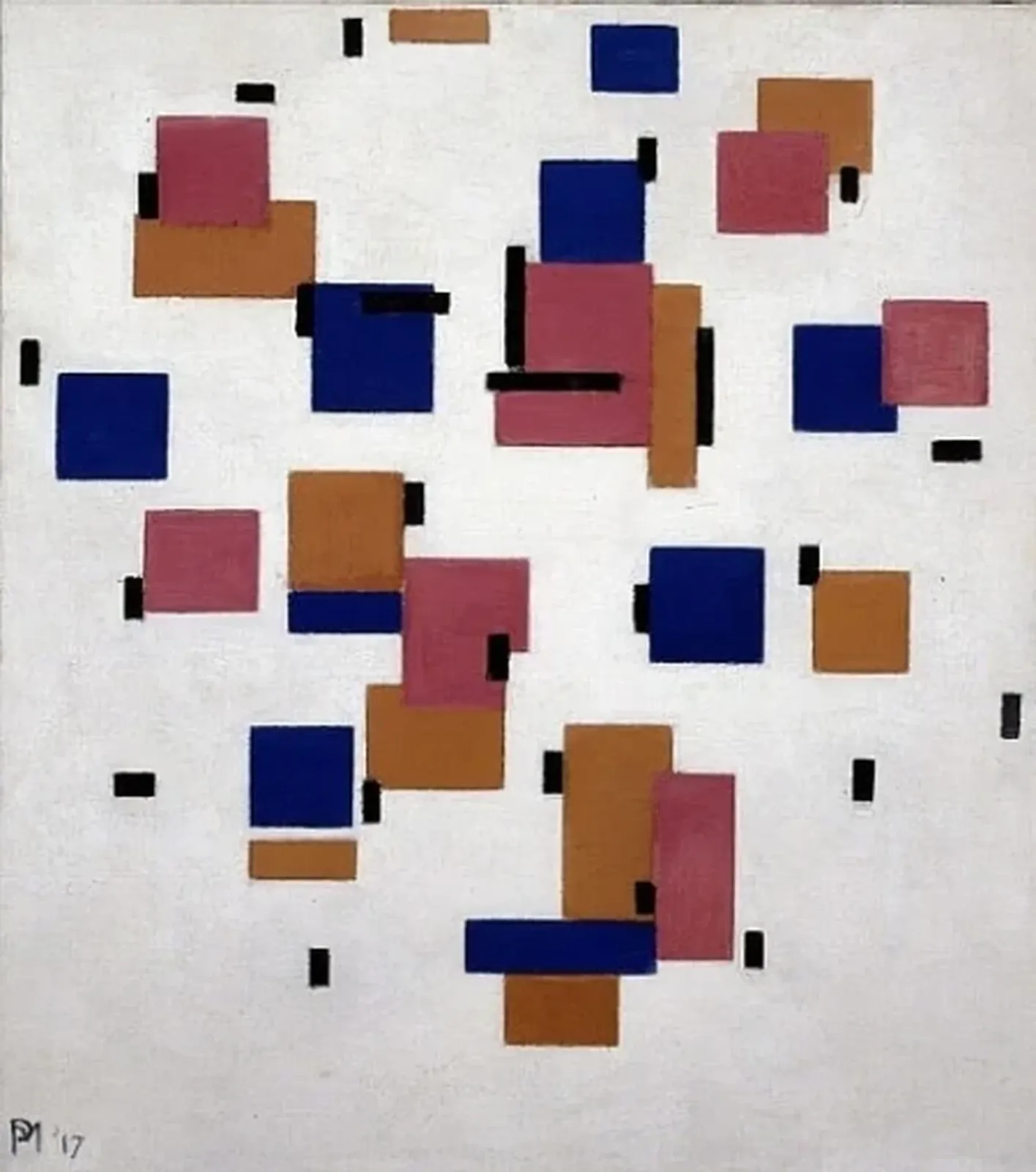 Composition en couleur B, Piet Mondrian