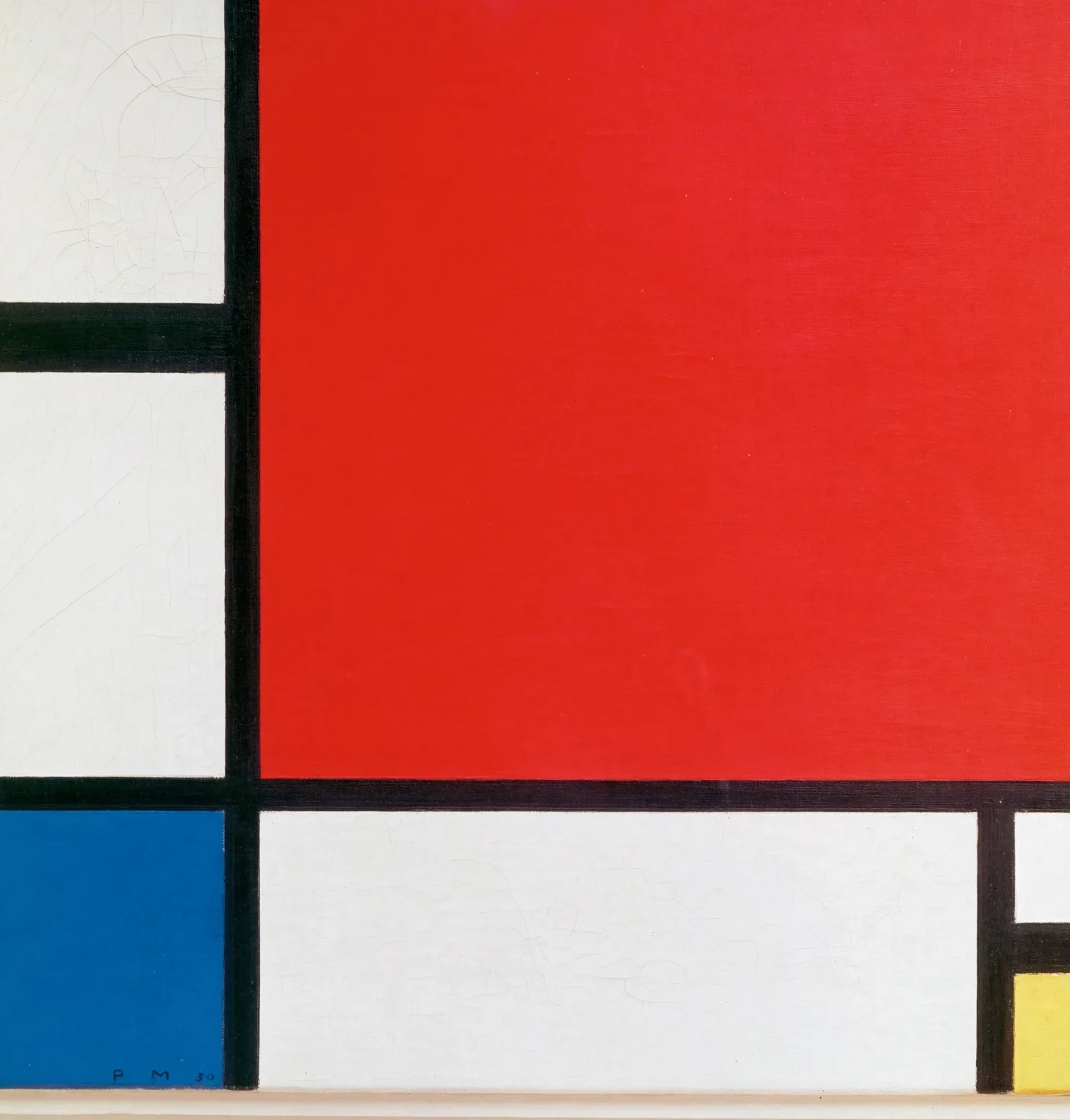 Composition II en rouge, bleu et jaune, Piet Mondrian
