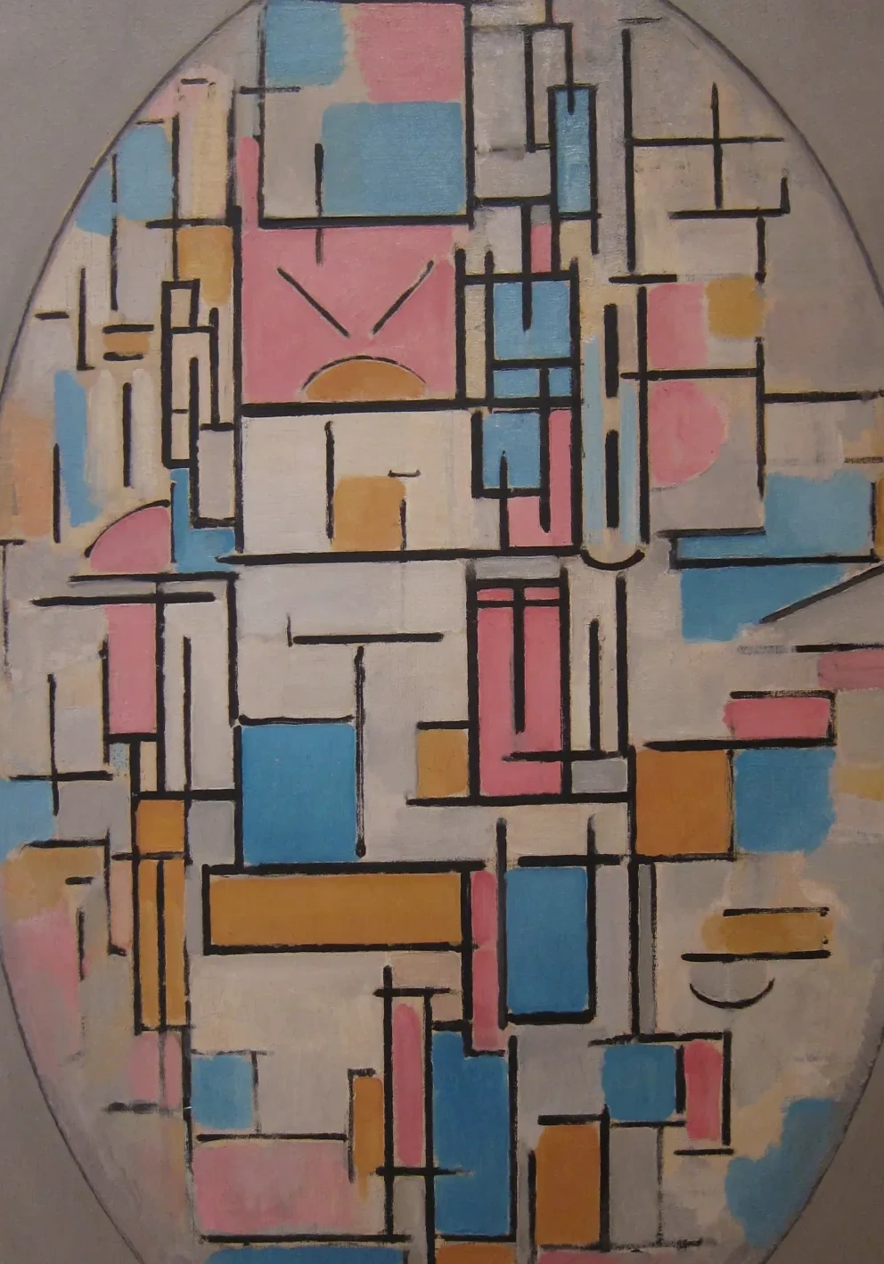 Composition in Oval with Color Planes 1, Piet Mondrian