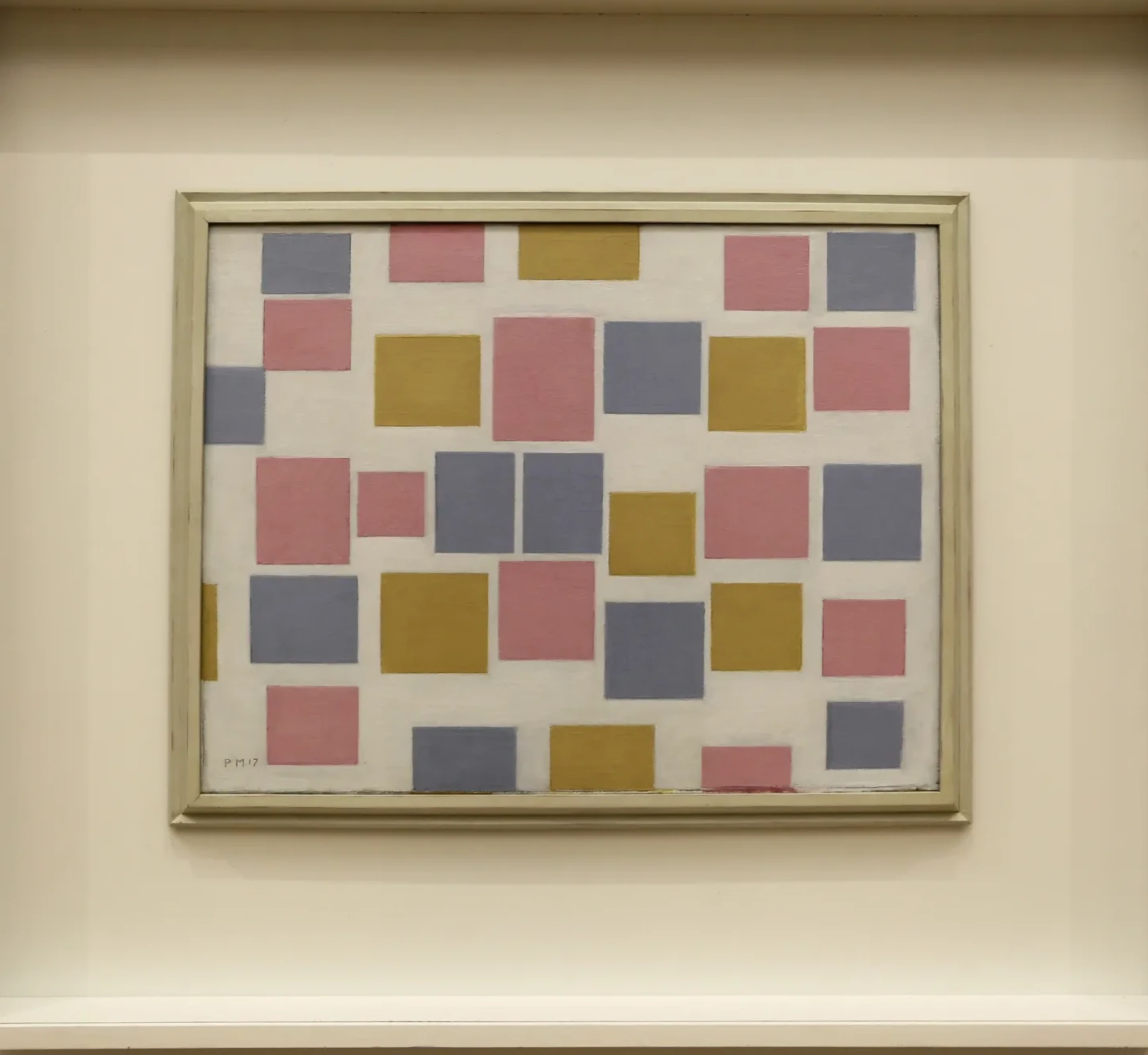 composition n. 3 with flat colors, Piet Mondrian