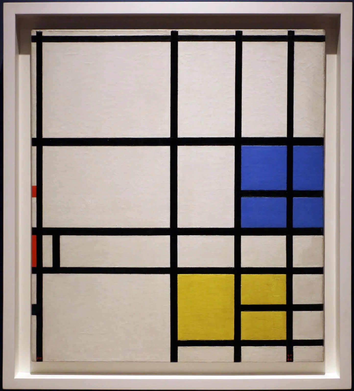 Composition No. 11, 1940-42--LONDON, with Blue, Red and Yellow, Piet Mondrian