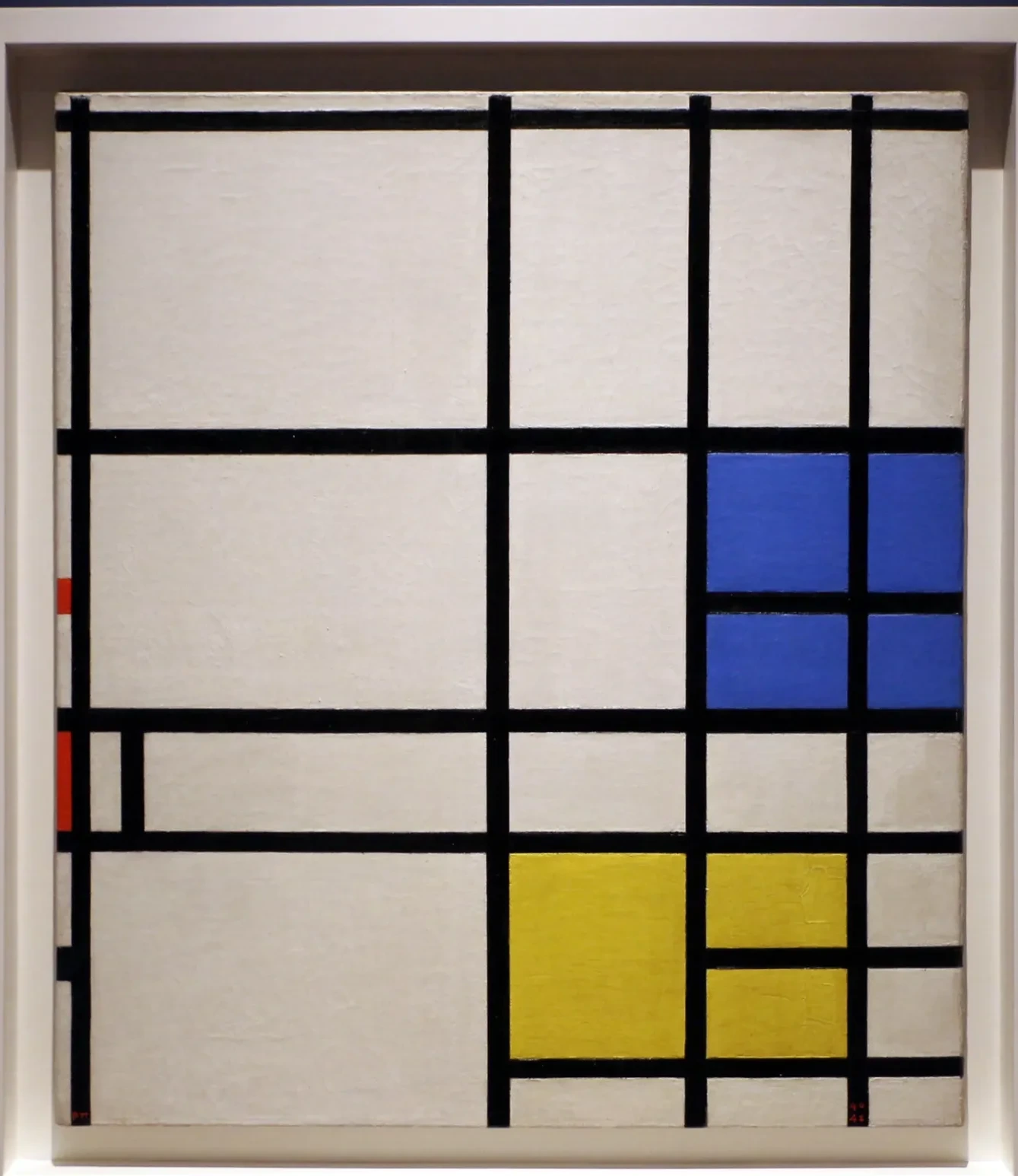 Composition No. 11, 1940-42--LONDON, with Blue, Red and Yellow, Piet Mondrian