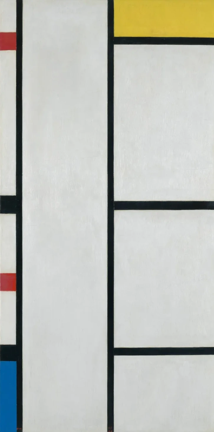 Composition (no. III) blanc-jaune / Composition with Red, Yellow, and Blue, Piet Mondrian
