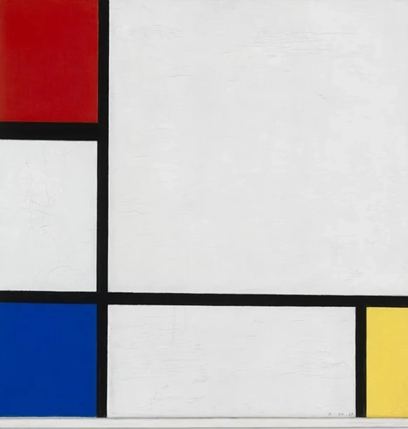 Composition No.IV, with Red, Blue, and Yellow, Piet Mondrian