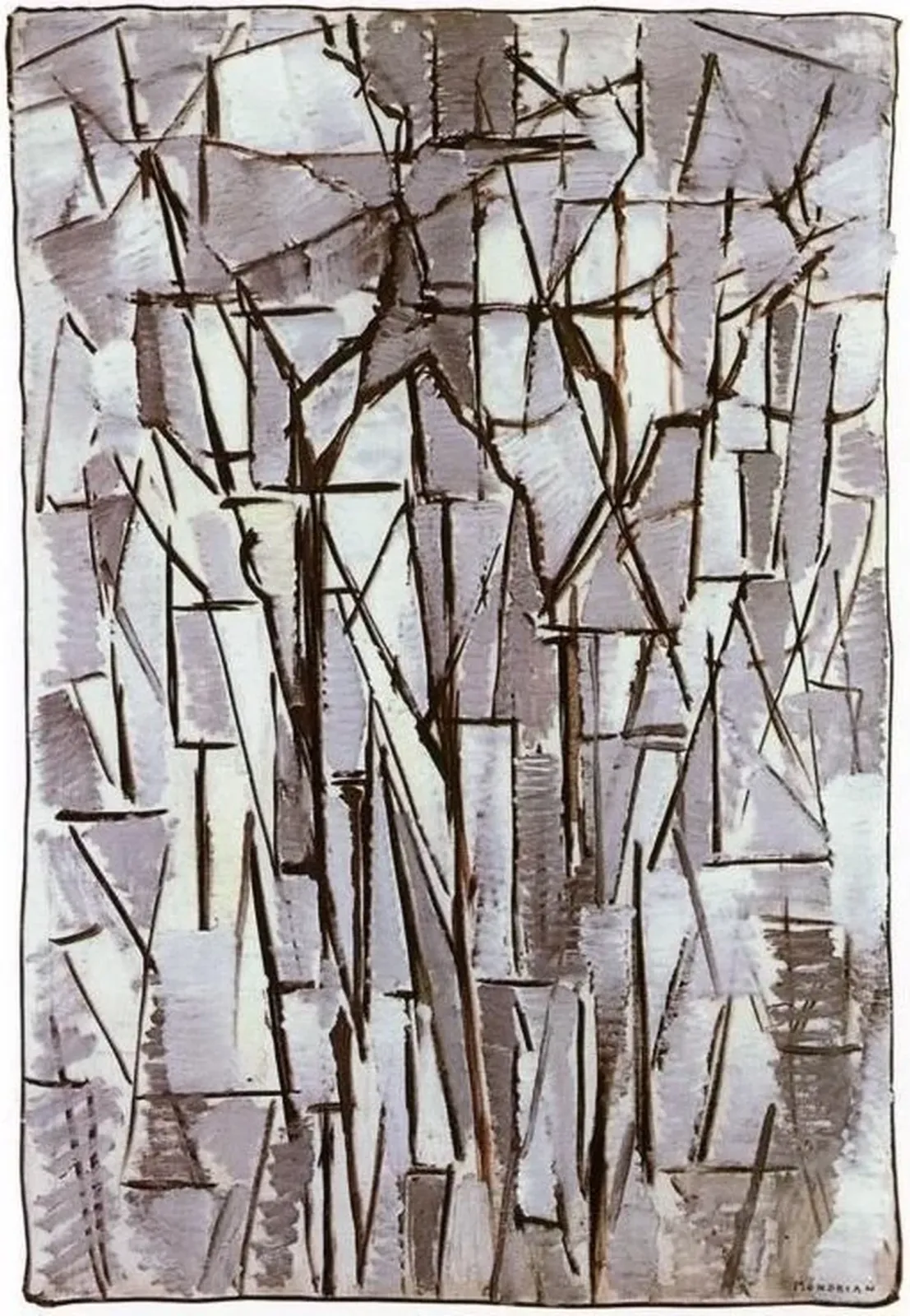 Composition Trees II, Piet Mondrian