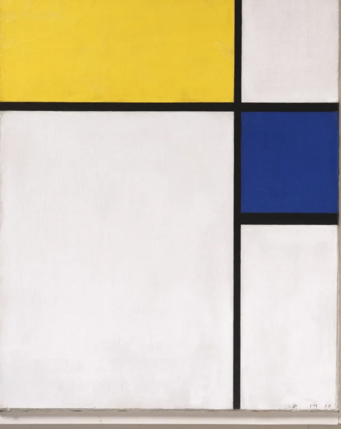 Composition with Blue and Yellow, Piet Mondrian
