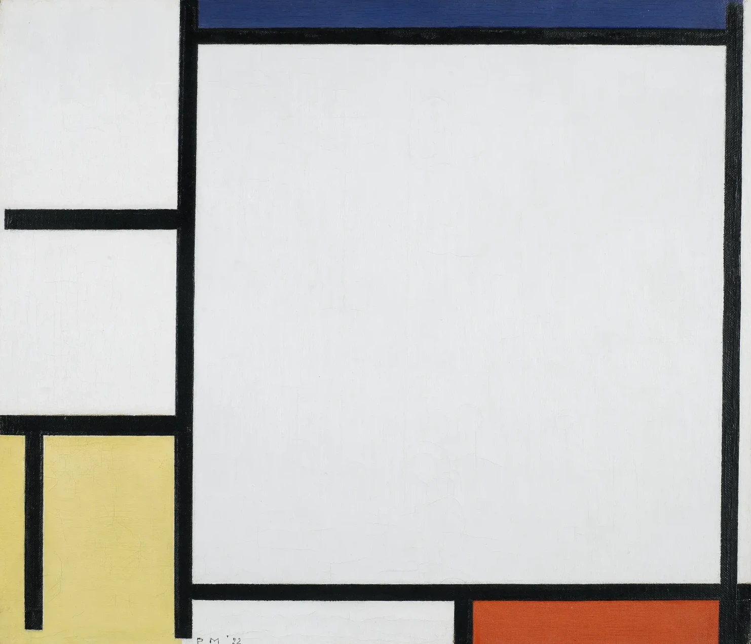 Composition with Blue, Red, Yellow, and Black, Piet Mondrian