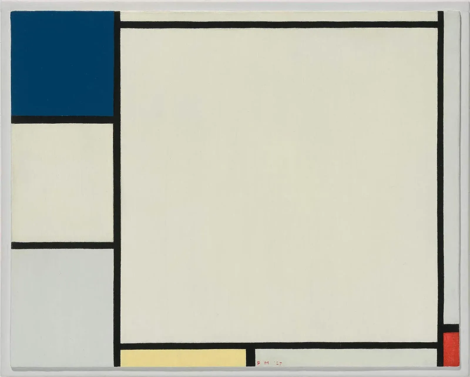 Composition with Blue, Yellow, and Red, Piet Mondrian