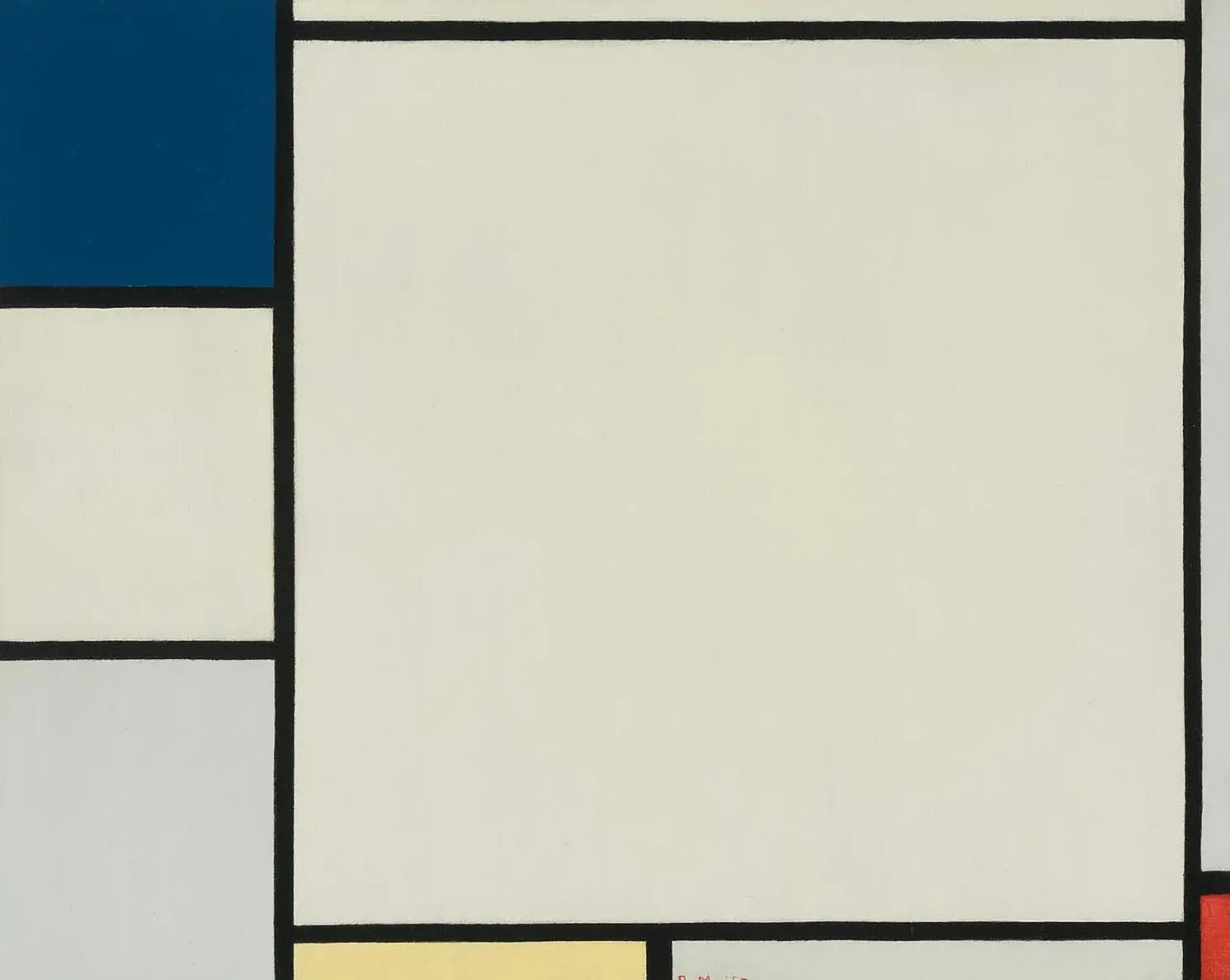 Composition with Blue, Yellow, and Red, Piet Mondrian