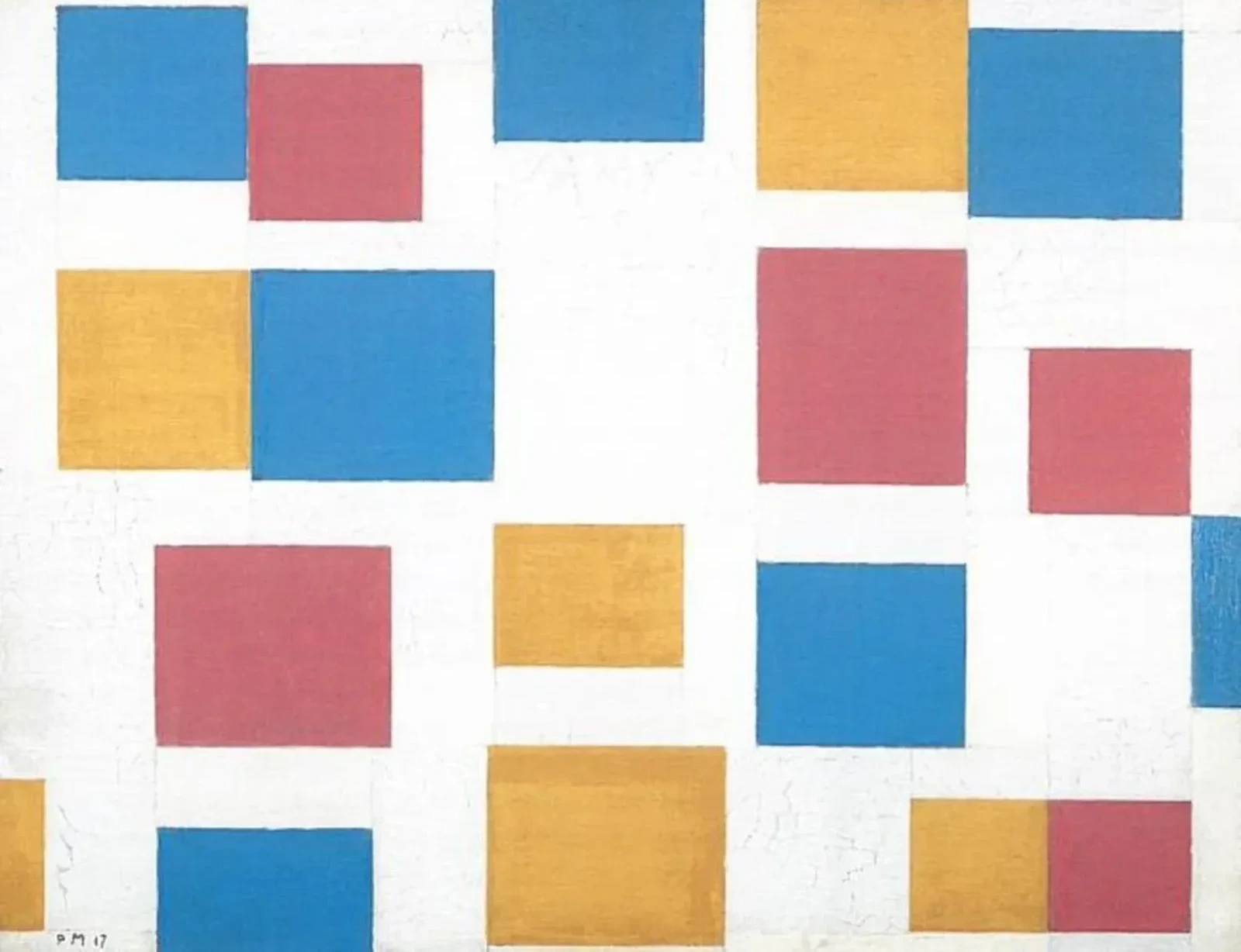 Composition avec plans de couleur 4, Piet Mondrian