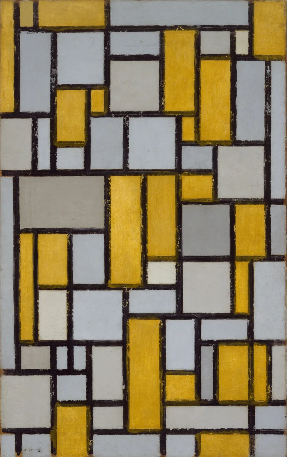 Composition with Grid 1, Piet Mondrian