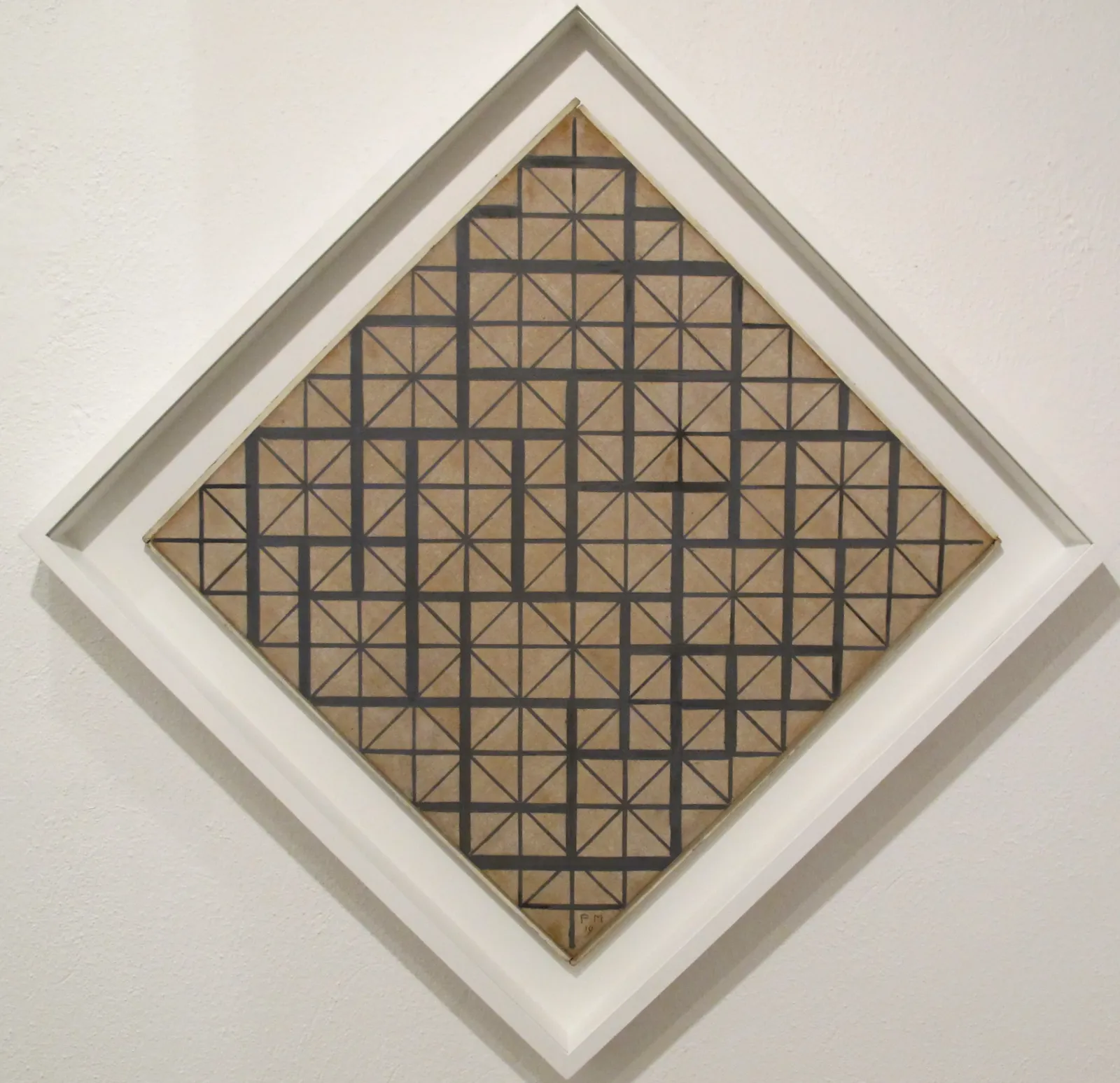 Composition with Grid 4 (Lozenge), Piet Mondrian