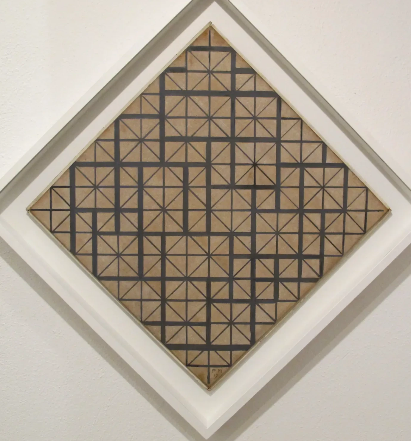 Composition with Grid 4 (Lozenge), Piet Mondrian