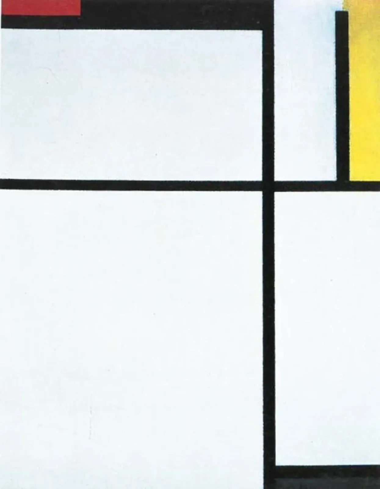 Composition with red, black, yellow, blue, and gray, Piet Mondrian