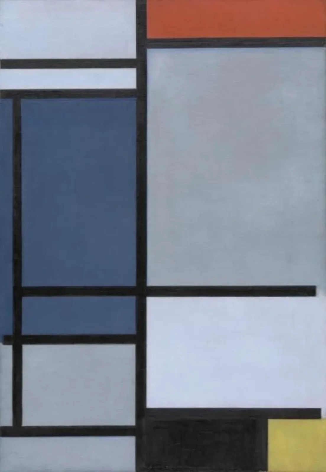 Composition with Red Blue Black Yellow and Gray, Piet Mondrian