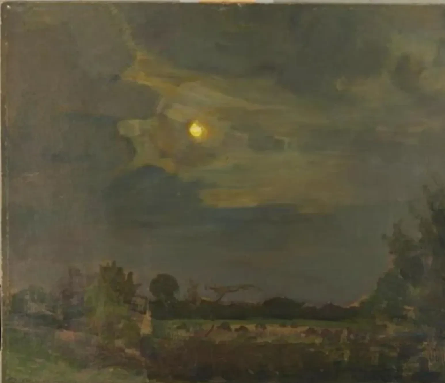 Evening sky with moon, Piet Mondrian