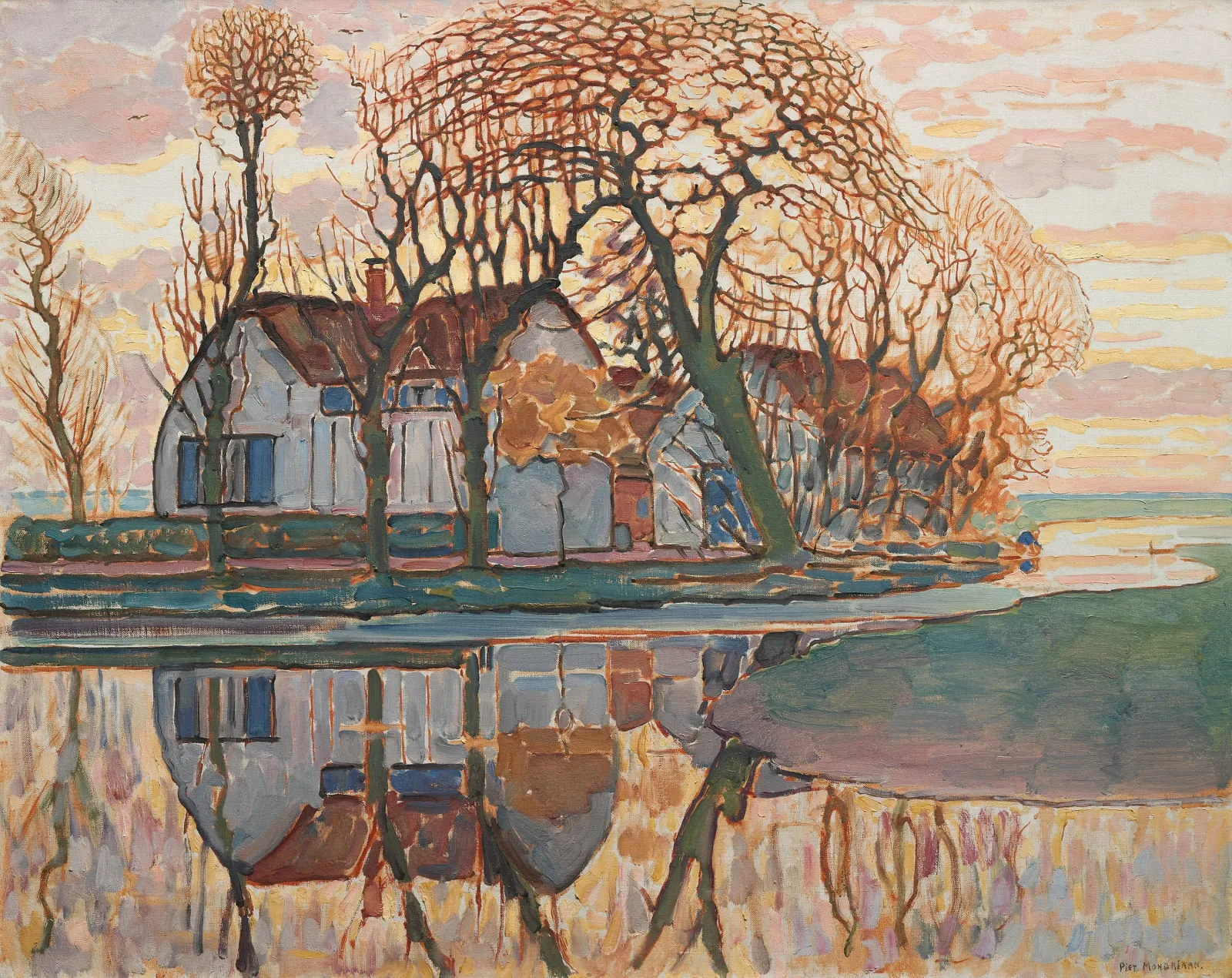 Farm near Duivendrecht, Piet Mondrian