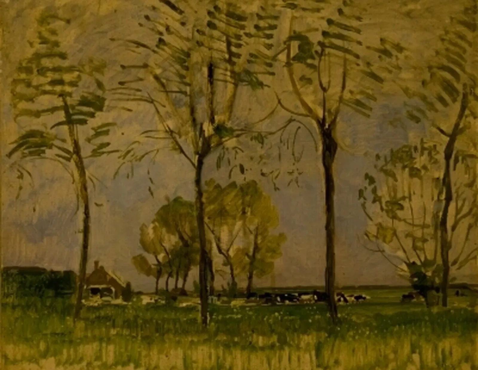 Farm Setting, Four Tall Trees in the Foreground I, Piet Mondrian