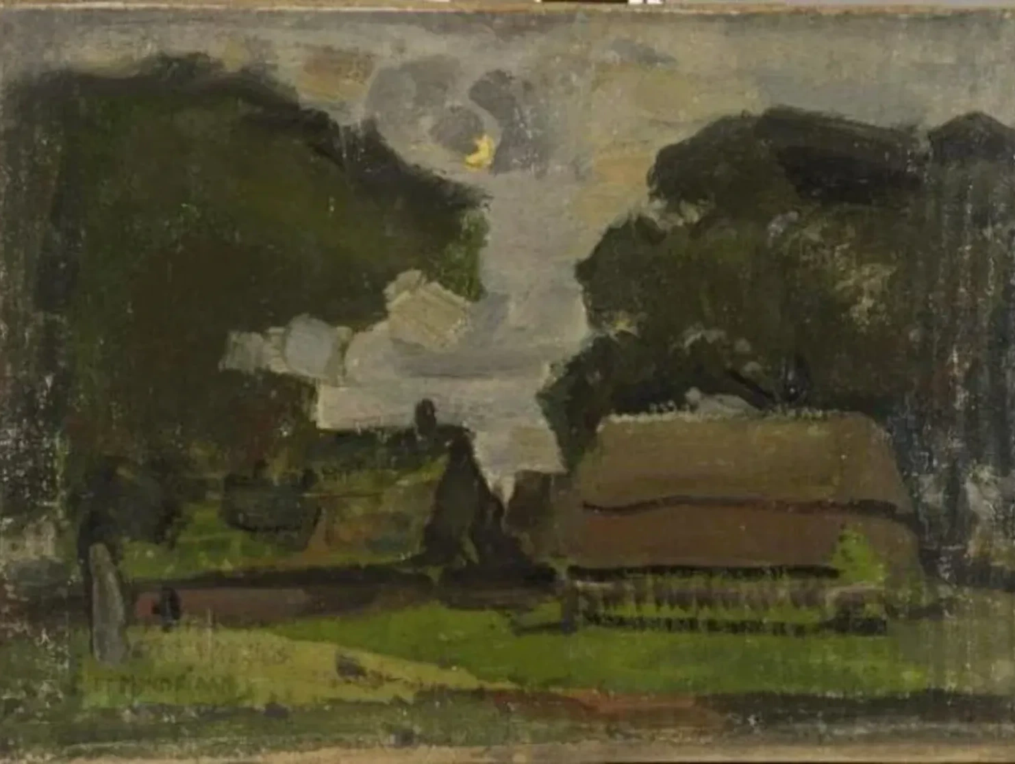 Farmstead under oak trees I, Piet Mondrian