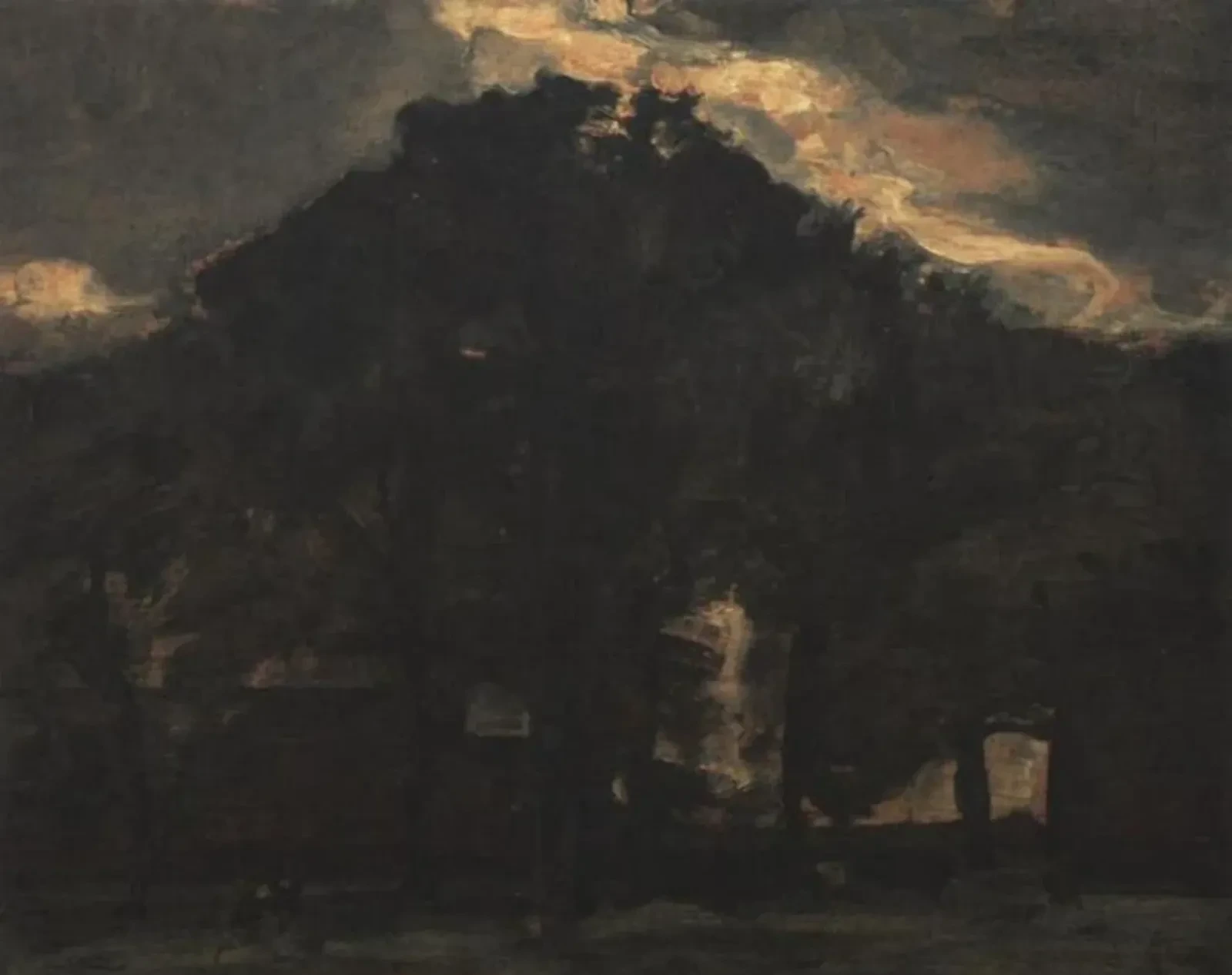 Farmstead under oak trees III, Piet Mondrian