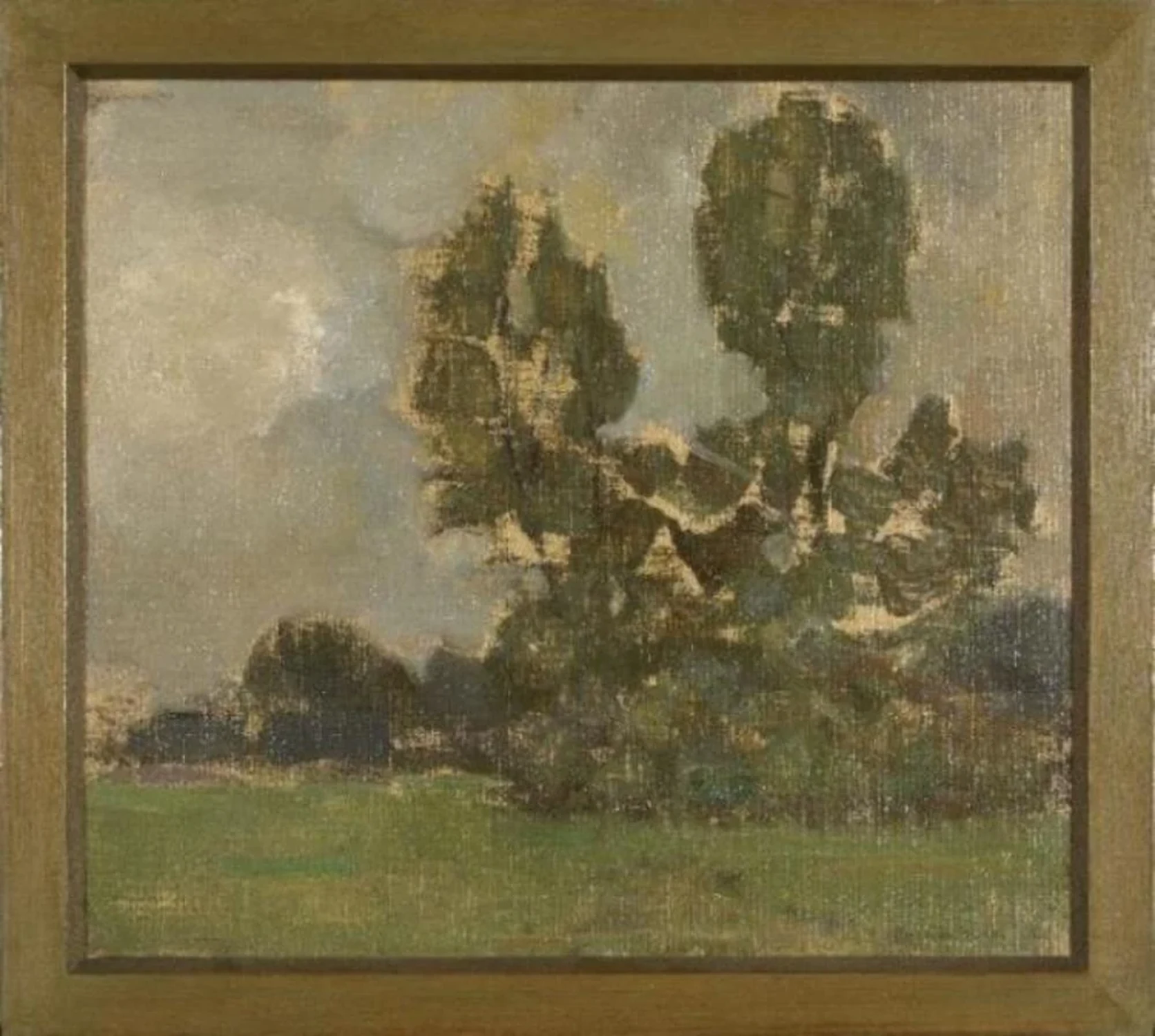 Field with two tree silhouettes II, Piet Mondrian