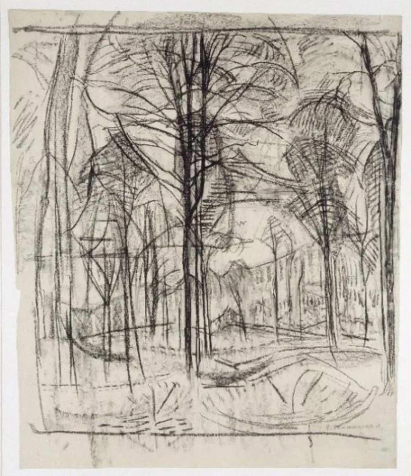 Forest: study for the trees, Piet Mondrian